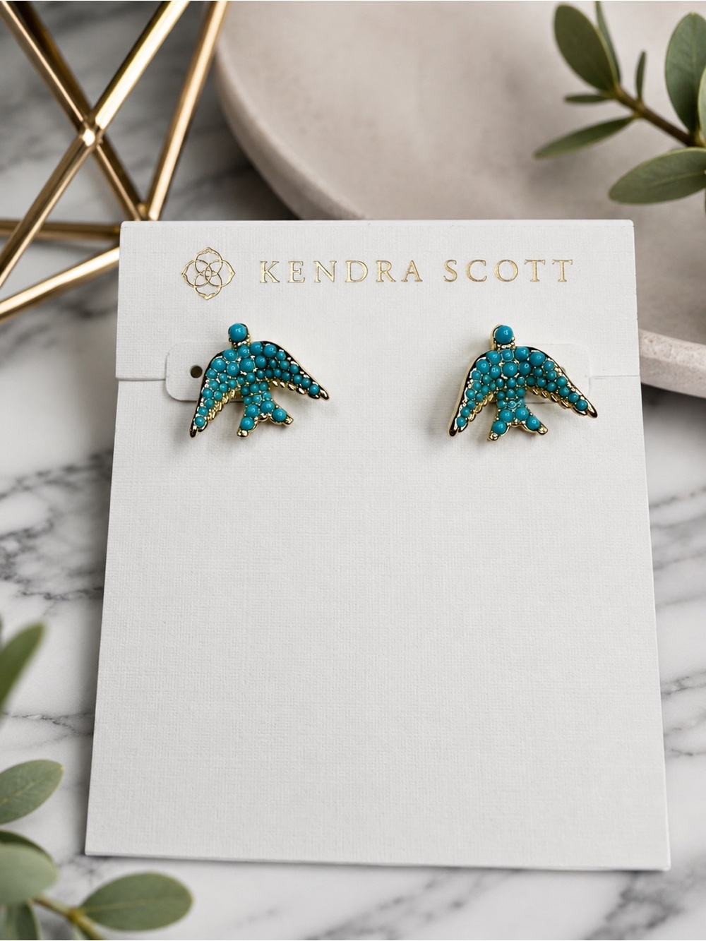 Kendra Scott Melody Bird Stud Earrings in Gold